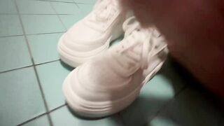 Step son fucking step sister in front of step mom cumming twice on her socks