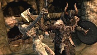Lvl 300 Orc vs Bleak Falls Barrow (No HUD) - Skyrim