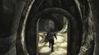 Lvl 300 Orc vs Bleak Falls Barrow (No HUD) - Skyrim
