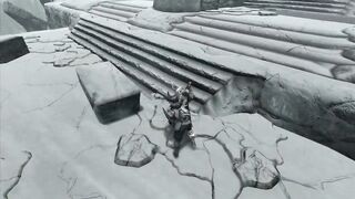 Lvl 300 Orc vs Bleak Falls Barrow (No HUD) - Skyrim