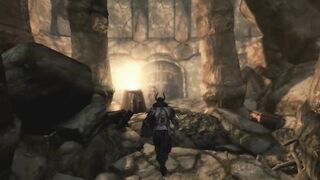 Lvl 300 Orc vs Bleak Falls Barrow (No HUD) - Skyrim