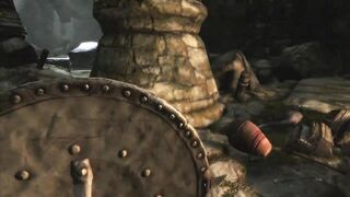 Lvl 300 Orc vs Bleak Falls Barrow (No HUD) - Skyrim