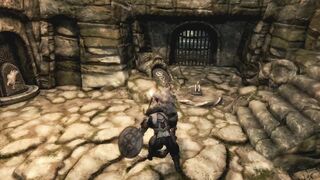 Lvl 300 Orc vs Bleak Falls Barrow (No HUD) - Skyrim