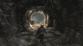 Lvl 300 Orc vs Bleak Falls Barrow (No HUD) - Skyrim