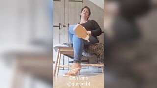 Youre Queen have new slippers and you are allowt for one time to take a first lick????