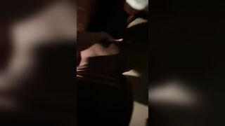 ASMR of black milf sucking big white cock and super wet pussy sound
