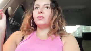 Relaxing smoking in the car!