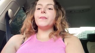 Relaxing smoking in the car!