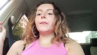 Relaxing smoking in the car!