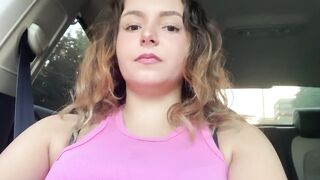 Relaxing smoking in the car!