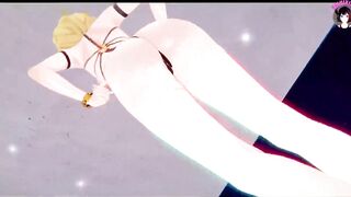 Genshin Impact - 3 Girlfriends Dance + Futanari Threesome Sex (3D HENTAI)