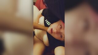 White Girl Cums All Over Cock