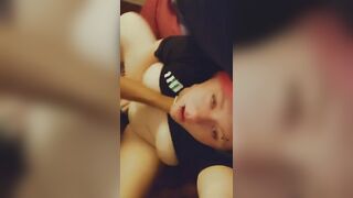 White Girl Cums All Over Cock