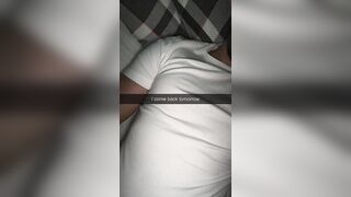 I let my roommate cum inside me! Cheating Snapchat Fuck