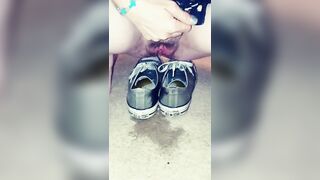 Peeing in shoes again