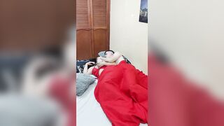 My stepcousin gets into my bed and I spoon fuck her without her boyfriend noticing!