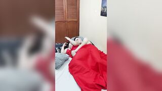 My stepcousin gets into my bed and I spoon fuck her without her boyfriend noticing!