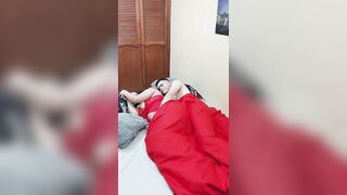 My stepcousin gets into my bed and I spoon fuck her without her boyfriend noticing!