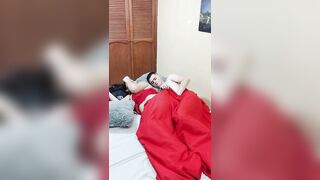 My stepcousin gets into my bed and I spoon fuck her without her boyfriend noticing!