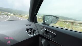 She makes me cum while she drives a car. She tastes my cum!!