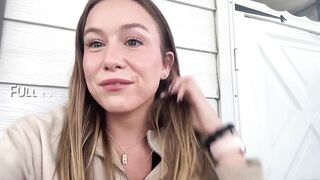 Deprived Bitch Almost Caught Squirting On Parents Front Porch