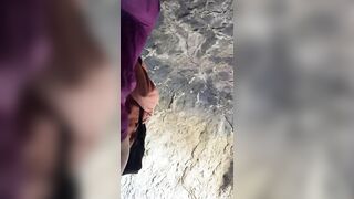Having sex in a cave during a hiking trip, he couldnt stay quiet ???? #helicopter