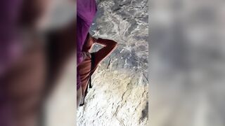 Having sex in a cave during a hiking trip, he couldnt stay quiet ???? #helicopter