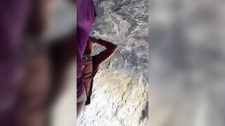 Having sex in a cave during a hiking trip, he couldnt stay quiet ???? #helicopter
