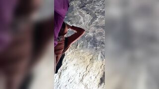 Having sex in a cave during a hiking trip, he couldnt stay quiet ???? #helicopter