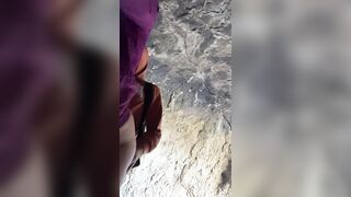 Having sex in a cave during a hiking trip, he couldnt stay quiet ???? #helicopter