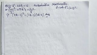 Factorization Math Slove by Bikash Edu Care Episode 10