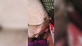 Naughty American Milf outdoor dildo play