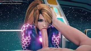 Red head slutty girl make a deep throath blowjob