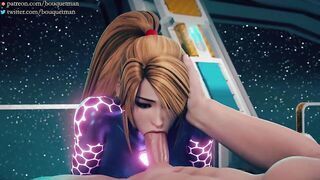 Red head slutty girl make a deep throath blowjob