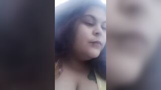 Amelia Moon Chubby Latina Early Morning Smoke no Pants or Bra Bed Hair - Snapchat Fun