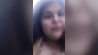 Amelia Moon Chubby Latina Early Morning Smoke no Pants or Bra Bed Hair - Snapchat Fun