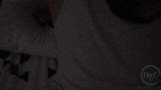 Quickie Sex at Midnight with my Step Sister while Playing among us Mobile Game