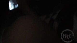 Quickie Sex at Midnight with my Step Sister while Playing among us Mobile Game