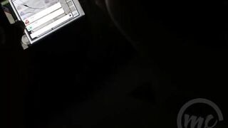 Quickie Sex at Midnight with my Step Sister while Playing among us Mobile Game