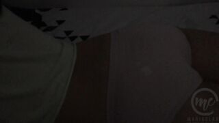 Quickie Sex at Midnight with my Step Sister while Playing among us Mobile Game