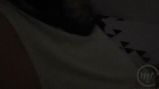 Quickie Sex at Midnight with my Step Sister while Playing among us Mobile Game