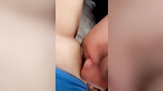 Stepson licking stepmoms pussy