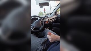 Amateur Parking lot Handjob