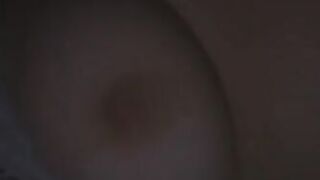 Playing with my boobs for daddy