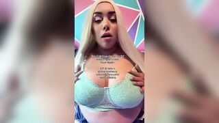 BBW PLAYS WITH HUGE TITS!