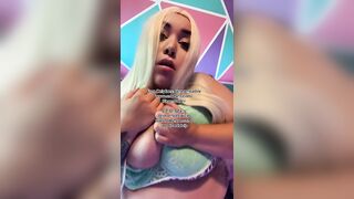 BBW PLAYS WITH HUGE TITS!