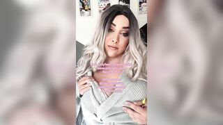 BBW playing with huge tits