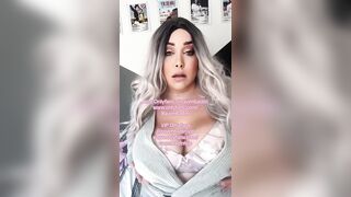 BBW playing with huge tits