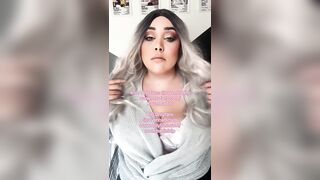 BBW playing with huge tits