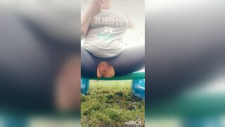 Pissing in the garage